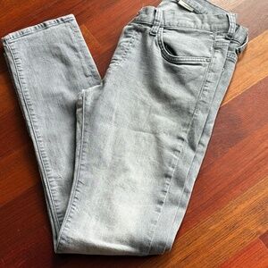 H&M Distressed Button Gray Jean - Size 32 x 34